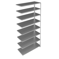 &eacute;l&eacute;ment de rayonnage, Acier galvanis&eacute;, Montant &agrave; fente, Capacit&eacute; 275 lb, 48" la x 96" h x 18" p Pronet Distribution
