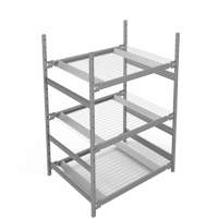 Wide Span Storage Shelving, Steel, Boltless, 1340 lbs. Capacity, 42" W x 60" H x 32" D Pronet Distribution