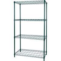 Rayonnage &agrave; tablette pour s&eacute;chage, 4 Tablettes, 36" la x 63" h x 18" p Pronet Distribution