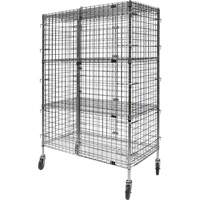 Chariot de s&eacute;curit&eacute;, Chrom&eacute;, 48" x 69" x 24", Capacit&eacute; 500 lb Pronet Distribution