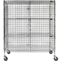 Chariot de s&eacute;curit&eacute;, Chrom&eacute;, 60" x 69" x 24", Capacit&eacute; 500 lb Pronet Distribution