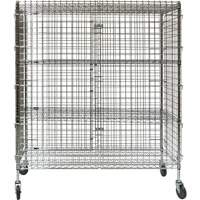 Chariot de s&eacute;curit&eacute;, Chrom&eacute;, 60" x 69" x 24", Capacit&eacute; 500 lb Pronet Distribution