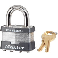 Commercial Padlock, Keyed Different, Laminated Steel, 1-3/4" Width Pronet Distribution