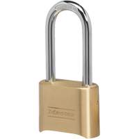 Combination Padlock, Silver, Brass Coating, 2" Width Pronet Distribution
