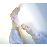 QRP Qualatex&reg; Miracle Grip Examination Gloves, Medium, Latex, 6-mil, Powder-Free, White Pronet Distribution