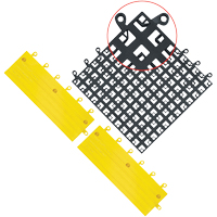 Carrelage no 560 ErgoDeck , PVC, 1-1/2' la c, 1-1/2' lo, 7/8" &eacute;paisseur, Noir Pronet Distribution