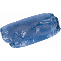 Manchettes l&eacute;ger, Longueur de 18", Vinyle, Bleu Pronet Distribution