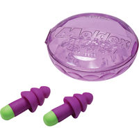 Bouchons d'oreilles r&eacute;utilisables Rockets, Sans cordon, Vrac - &eacute;tui en plastique, 27 dB NRR, Taille unique Pronet Distribution