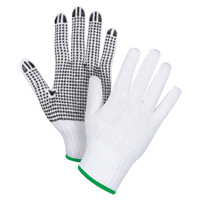 Gants tricot&eacute;s &agrave; pois, Poly/coton, Un c&ocirc;t&eacute;, Calibre 7, Moyen Pronet Distribution