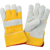 Gants d'ajusteur doubl&eacute;s pour l'hiver de premi&egrave;re qualit&eacute;, 2T-Grand, Paume en Cuir de vache refendu, Doublure en Molleton de mousse Pronet Distribution
