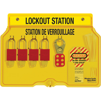 Lockout Station, Aluminum Padlocks, 4 Padlock Capacity, Padlocks Included Pronet Distribution