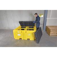 IBC Spill Pallet Plus&reg; Without Drain, 365 US gal. Spill Capacity, 62" x 62" x 28" Pronet Distribution