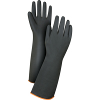 Gants de poids lourd pour la manipulation de produits chimiques, Taille Grand/9, 18" lo, Latex de caoutchouc, 30 mils Pronet Distribution