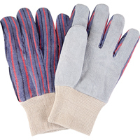Standard-Duty Work Gloves, Large, Split Cowhide Palm Pronet Distribution