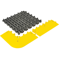 Tapis Ergodeck tout usage No 564 & No 566, PVC, 1-1/2' la c, 1-1/2' lo, 7/8" &eacute;paisseur, Charbon Pronet Distribution