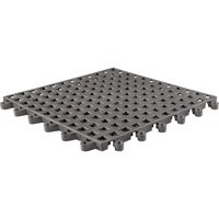 Tapis Ergodeck tout usage No 564 & No 566, PVC, 1-1/2' la c, 1-1/2' lo, 7/8" &eacute;paisseur, Charbon Pronet Distribution