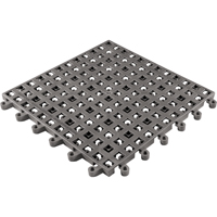 Tapis Ergodeck tout usage No 564 & No 566, PVC, 1-1/2' la c, 1-1/2' lo, 7/8" &eacute;paisseur, Charbon Pronet Distribution