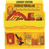 Deluxe Lockout Stations, Aluminum Padlocks, 32 Padlock Capacity, Padlocks Included Pronet Distribution