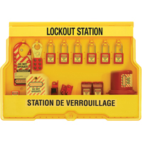 Electrical Focus Lockout Stations, Thermoplastic Padlocks, 16 Padlock Capacity, Padlocks Included Pronet Distribution
