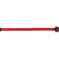 Cartouche de ruban pour assembler votre propre barri&egrave;re de contr&ocirc;le des foules, Vierge, 7', Ruban Rouge Pronet Distribution