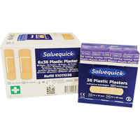 Syst&egrave;mes de distribution de bandages Salvequick - recharges st&eacute;riles, Rectangulaire/carr&eacute;e, Plastique, St&eacute;rile Pronet Distribution