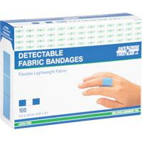 Bandages, Rectangulaire/carr&eacute;e, 3", Tissu d&eacute;tectable, St&eacute;rile Pronet Distribution