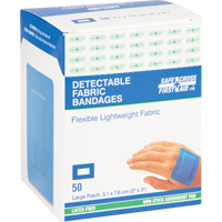 Bandages, Rectangulaire/carr&eacute;e, 3", Tissu d&eacute;tectable, St&eacute;rile Pronet Distribution