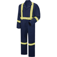 Enhanced Visibility Coveralls, Men's, Navy Blue, Size 38 Pronet Distribution