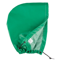 AcidBasicTM Chemical & Acid Resistant Rain Hood, One Size, Green, Polyester Pronet Distribution