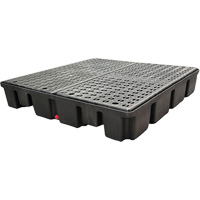 Nestable Spill Pallet Without Drain, 66 US gal. Spill Capacity, 49" x 49" x 10.5" Pronet Distribution