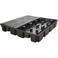 Nestable Spill Pallet Without Drain, 66 US gal. Spill Capacity, 49" x 49" x 10.5" Pronet Distribution