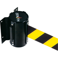 Wall Mount Barrier, Steel, Screw Mount, 7', Black/Yellow Tape Pronet Distribution