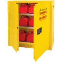 Armoire pour produits inflammables, 24 gal., 2 Porte(s), 43" La x 44" h x 12" p Pronet Distribution