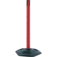 Poteau receveur robuste &agrave; ligne simple, Hauteur de 38", Rouge Pronet Distribution