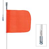 Tiges de s&eacute;curit&eacute; robustes Safety Whip, Fixation Filet&eacute;, Hauteur 5', Orange Pronet Distribution