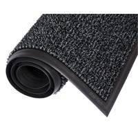 Astro-Plus Mat, Polyethylene, Scraper Type, Textured Pattern, 3-3/10' x 4', Charcoal Pronet Distribution