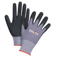 ZX-1 Premium Touchscreen Compatible Gloves, 6/X-Small, Foam Nitrile Coating, 15 Gauge, Nylon Shell Pronet Distribution