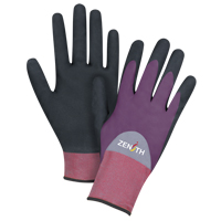 Gants enduits de premi&egrave;re qualit&eacute; ZX-2, 10/T-Grand, R&ecirc;vetement Nitrile/Mousse de nitrile, Calibre 18, Enveloppe en Nylon Pronet Distribution