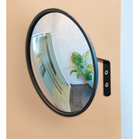 Convex Mirror with Bracket, Indoor/Outdoor, 12" Diameter Pronet Distribution