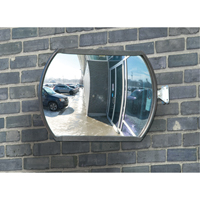 Roundtangular Convex Mirror with Telescopic Arm, 12" H x 18" W, Indoor/Outdoor Pronet Distribution