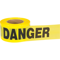 Ruban pour barricade Danger, Bilingue, 3" la x 1000' lo, 2,5 mils, Noir sur jaune Pronet Distribution