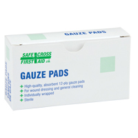 Gaze, Tampon, 3" lo x 3" la, St&eacute;rile, Dispositif m&eacute;dical Classe 1 Pronet Distribution
