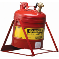 Laboratory Safety Can with Faucet, Type I, Steel, 5 US gal., Red, FM Approved Pronet Distribution