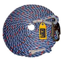 DBI-SALA&reg; Rope Lifeline with Snap Hook, Polyester/Polypropylene Pronet Distribution