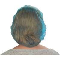 Bonnets bouffants non tiss&eacute;s, Polypropyl&egrave;ne, 21"/Grand, Bleu Pronet Distribution