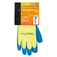 Gants haute visibilit&eacute; doubl&eacute;s d'acrylique de caoutchouc naturel, 9, R&ecirc;vetement Latex de caoutchouc, Calibre 7, Enveloppe en Acrylique Pronet Distribution