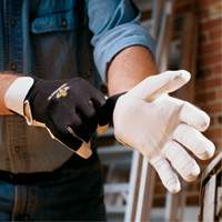 Gants antivibrations Air Glove, Taille Moyen, Paume Cuir perl&eacute; Pronet Distribution
