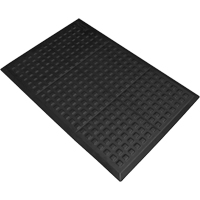 Tapis antifatigue Connect No 502 Rejuvenator pour poste de travail simple, Polyur&eacute;thane, 2' la c, 3' lo, 5/8" &eacute;paisseur, Noir Pronet Distribution