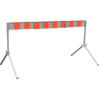 Street Barricade, A-Frame, 6' L x 5-1/2" H, Orange/White Pronet Distribution
