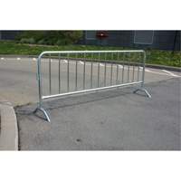 Barri&egrave;re portative, Emboîtables, 102" lo x 40" h, Argent Pronet Distribution